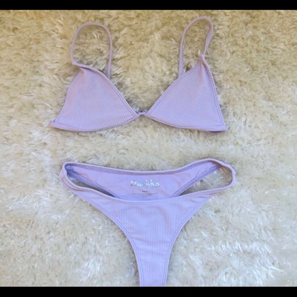 Frankies Bikinis Lavender Set